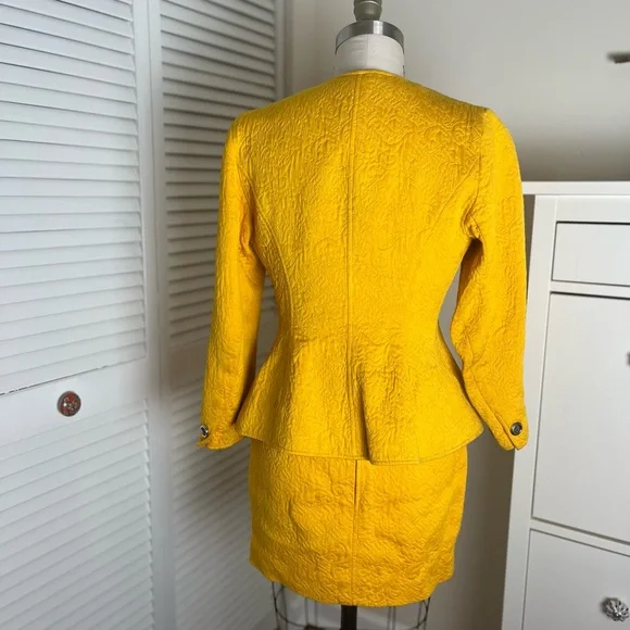 Vintage Ungaro Yellow Power Suit - Picture 2 of 4